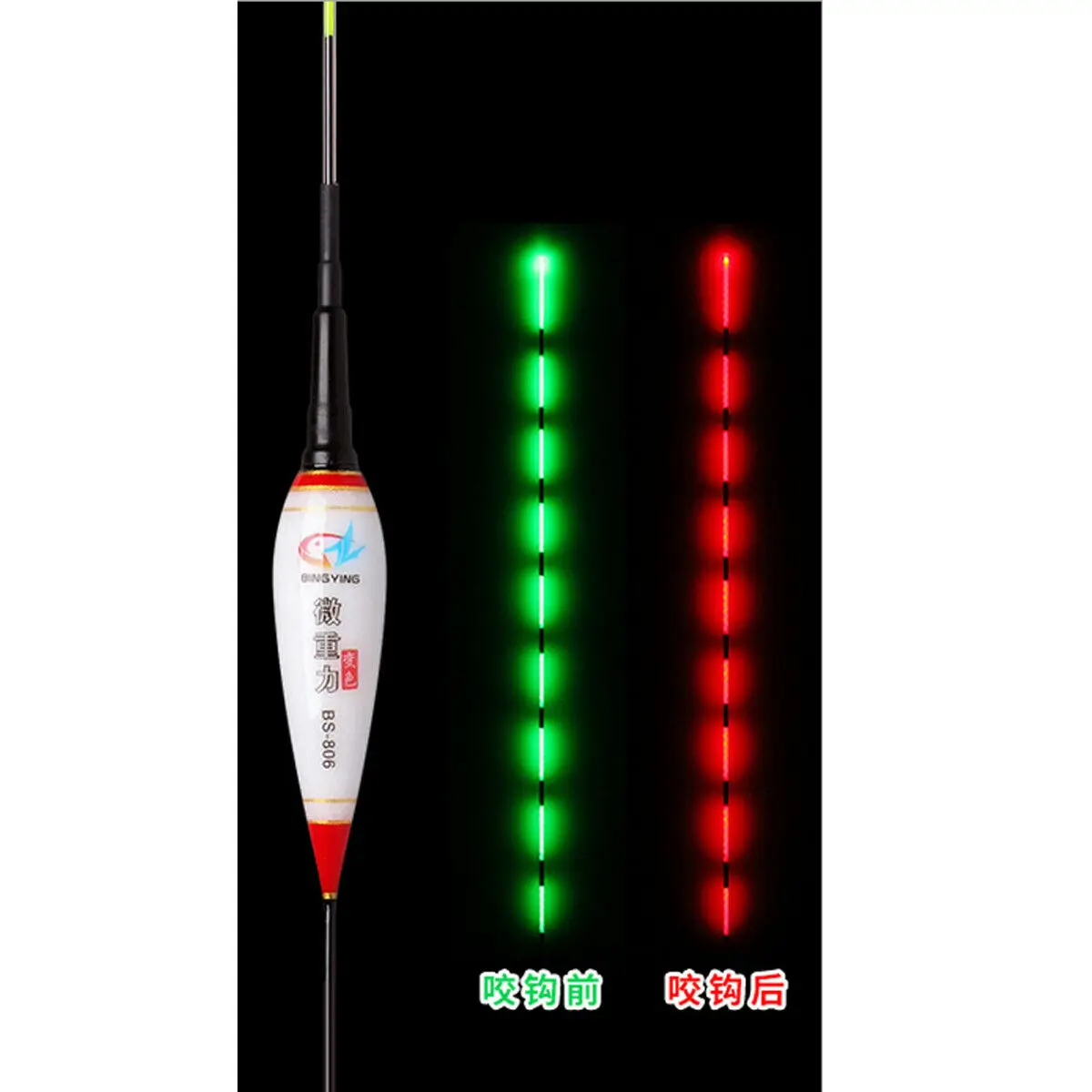 Newest Night Luminous Smart Fishing Float Glowing LED Fishing Bobber Fishing Float Gift for gathering guests - Цвет: 11