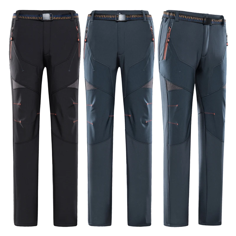 

Winter Outdoor Pants Men Women Casual Trekking Hiking Windproof Fleece Warm Trousers Plus Size Camping Climb Run Male Pants