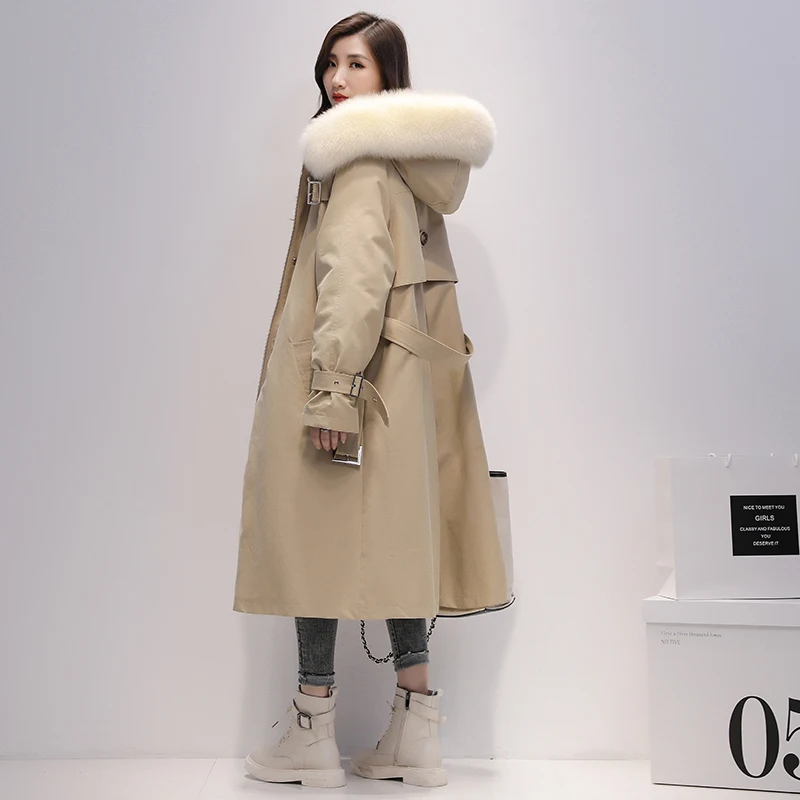 Janveny пуховик для женщин зимние длинные парки 90% белый утиный пух куртки из