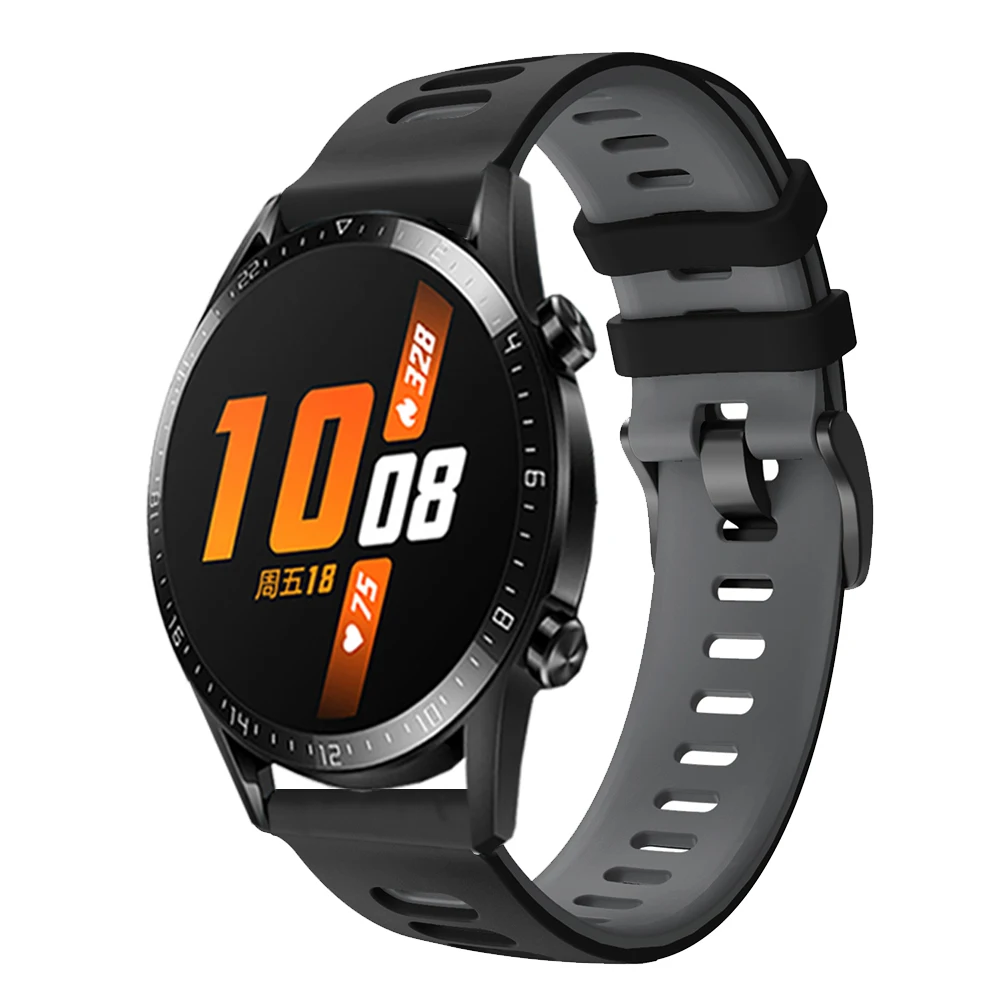 UEBN 20 мм/22 мм Correa силиконовый ремешок для часов HUAWEI WATCH GT 2 42 46 Sport Edition HONOR Magic ремешки