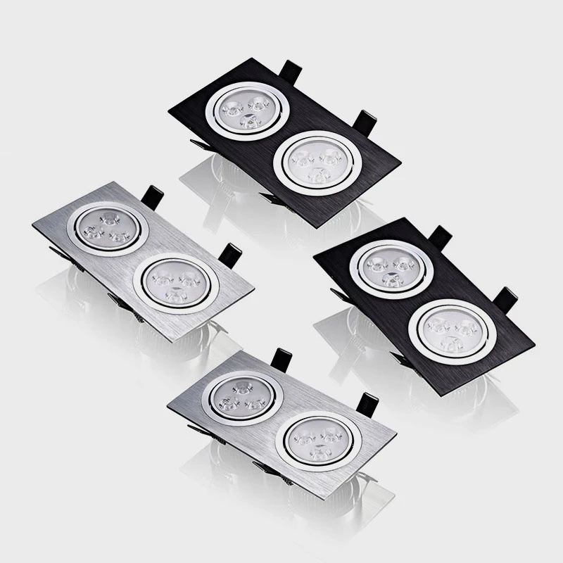 Приглушаемые квадрасветодиодный светодиодные встраиваемые - Цена: 1347.16