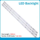 Новый комплект, 3 шт., 7 светодиодный (3 В), 620 мм, светодиодный фонарь для 32PFT4131 32PHH4101, светодиодный фонарь для подсветки, светодиодный фонарь для подсветки, светодиодный, для 32PHH4101, светодиодный, для светодиодной подсветки, светодиодный, 01N19, 01N18