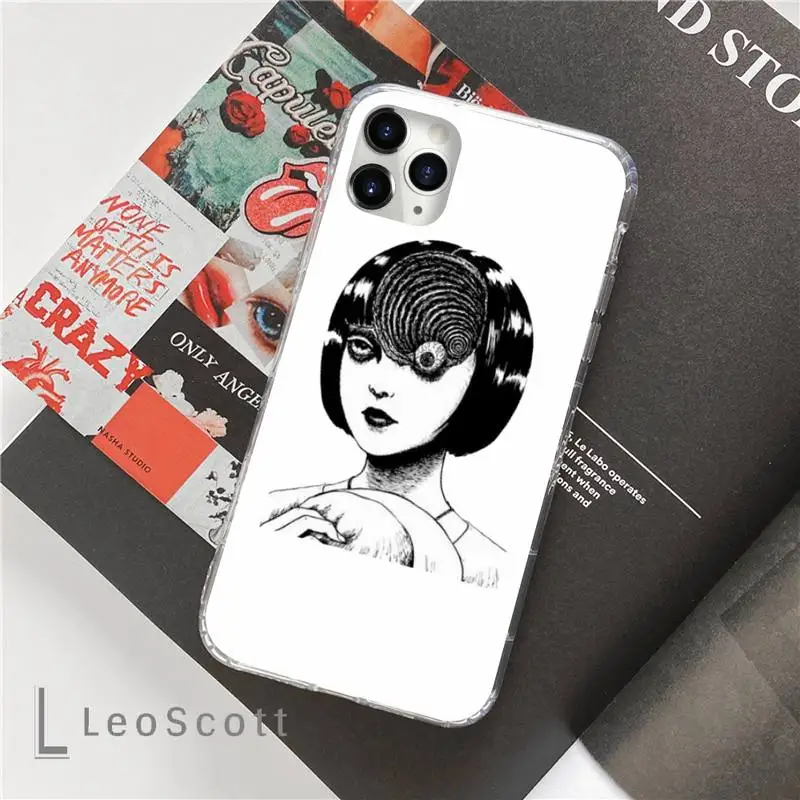 

Junji Ito Collection Tees Horro Phone Case For iphone 12 5 5s 5c se 6 6s 7 8 plus x xs xr 11 pro max mini