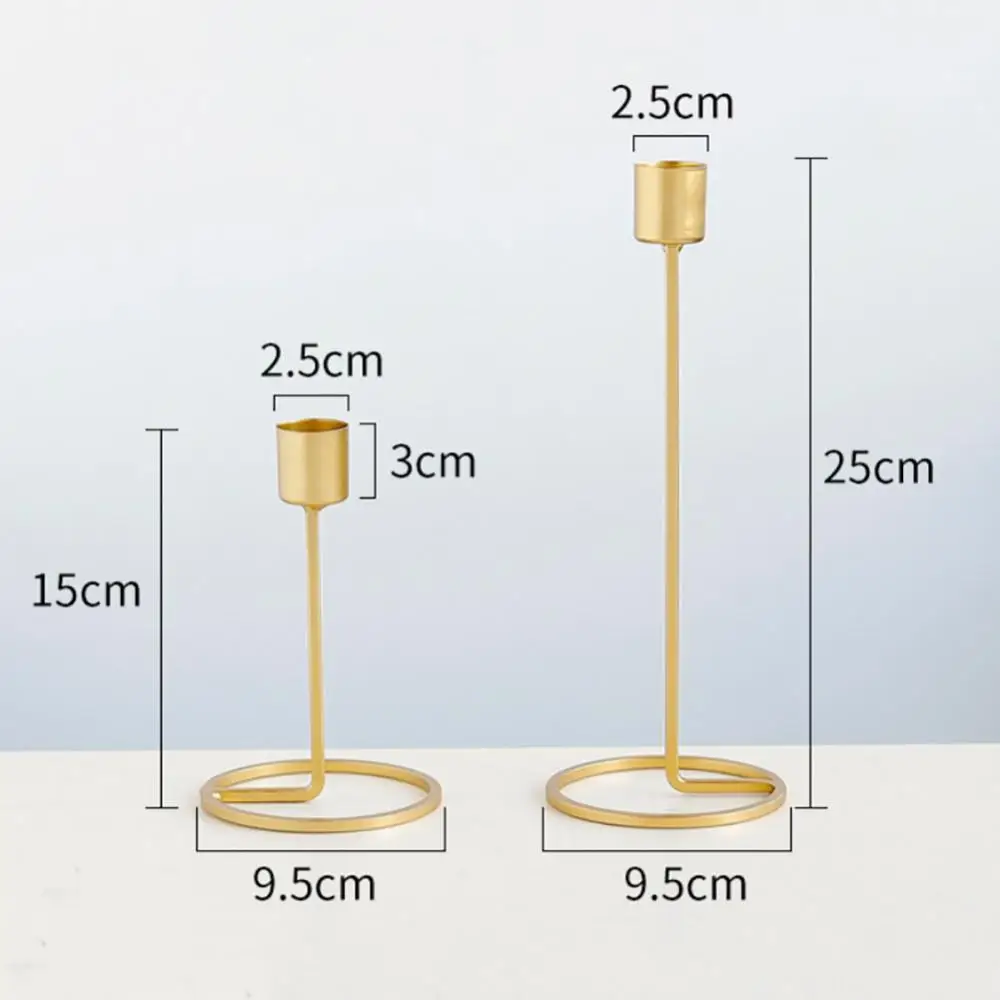 

80% Hot Sales!! Iron Crafts Single Head Candle Holder Candlestick Romantic Wedding Table Decor