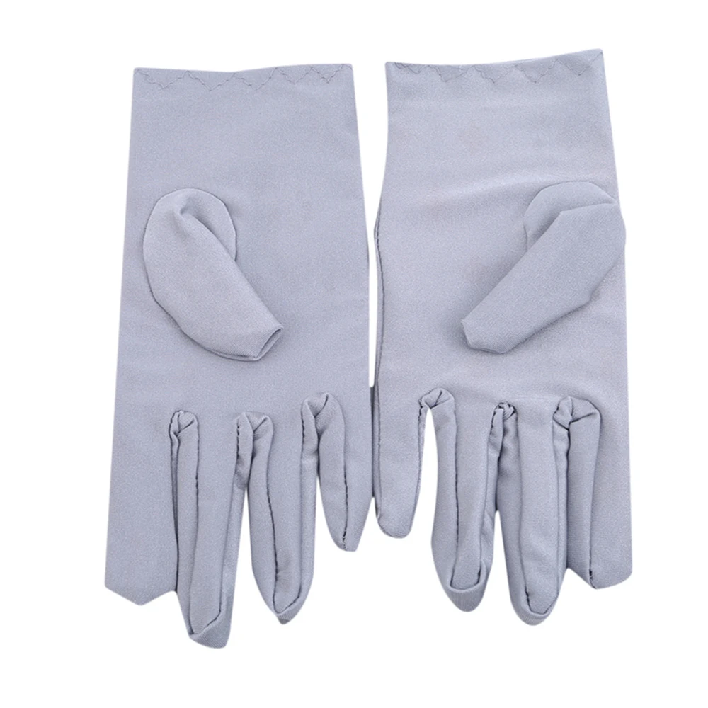 

1Pair/5Pairs Fashion Summer Spandex Short Elastic Embroidered Sunscreen Gloves UV-Proof Sun Protection Driving Gloves