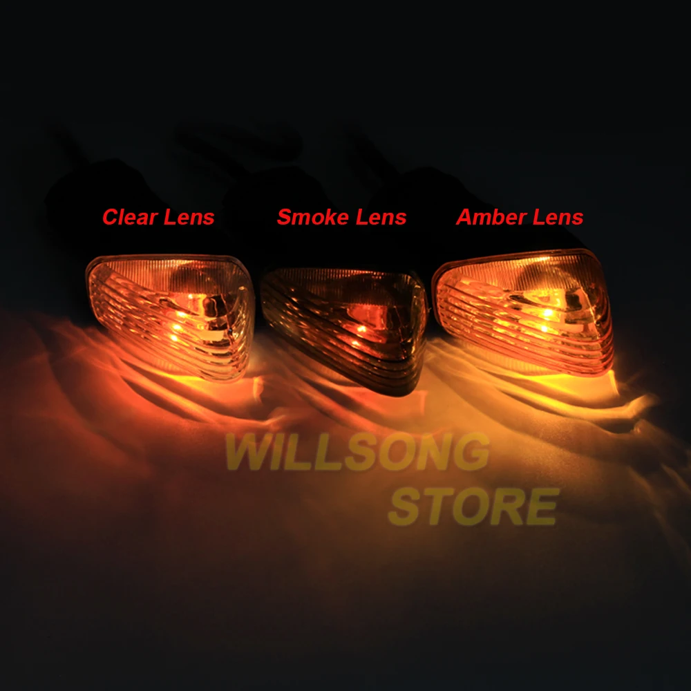 

Front Rear Turn Signal Lights Blinker Lamp Indicator For KAWASAKI NINJA ZX6R/RR KLE 500/650 VERSYS KLR650 Z750S Motorcycle