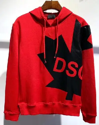 Красный DSENQI новые DSQ толстовки с принтом унисекс повседневные толстовки DS296 - Цвет: Красный