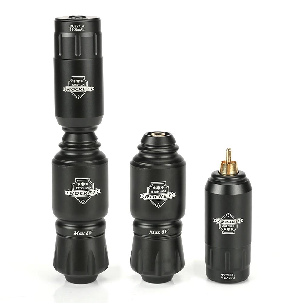 

Wireless Tattoo Power Supply Rocket Battery Mini ForTattoo Rotary Machine Pen RCA Connection Permanent Makeup Power Supply