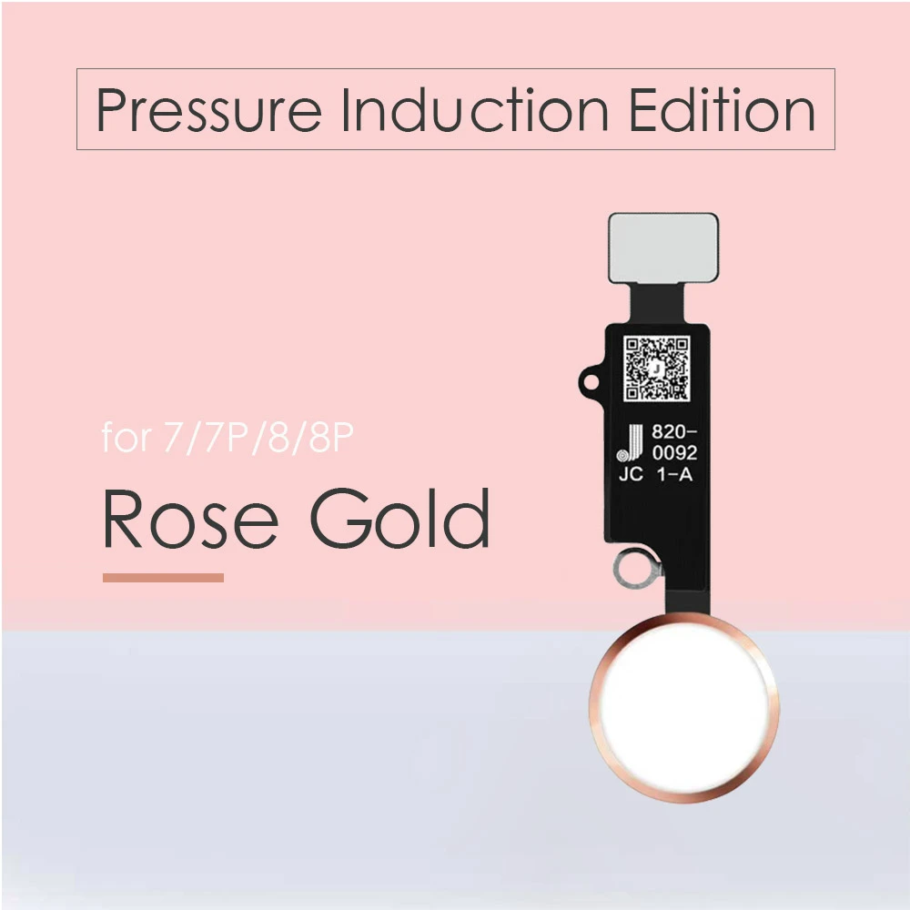 JC Meibi-Rose Gold JC/Meibi 5th YF HX 3rd Gen универсальная кнопка home для iPhone 7 7G 8 8G Plus клавиатура меню Функция возврата без touch ID - Цвет: JC Meibi-Rose Gold
