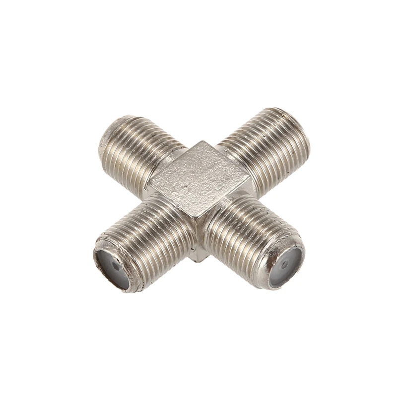 5 Pack 4 полосный F Type коаксиальный кабель сплиттер Combiner Female to для видео