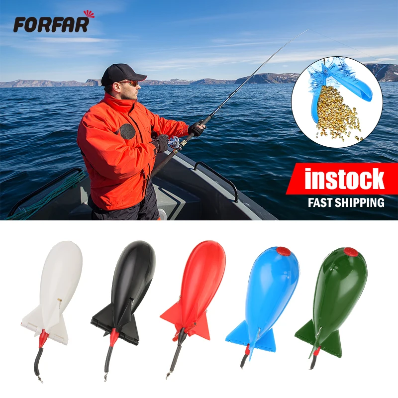 

Bait Thrower Fishing Spomb Rockets Spod Fish Tackle Feeders Pellet Rocket Feeder Float Bait Holder Maker Tackle Tool Accessories
