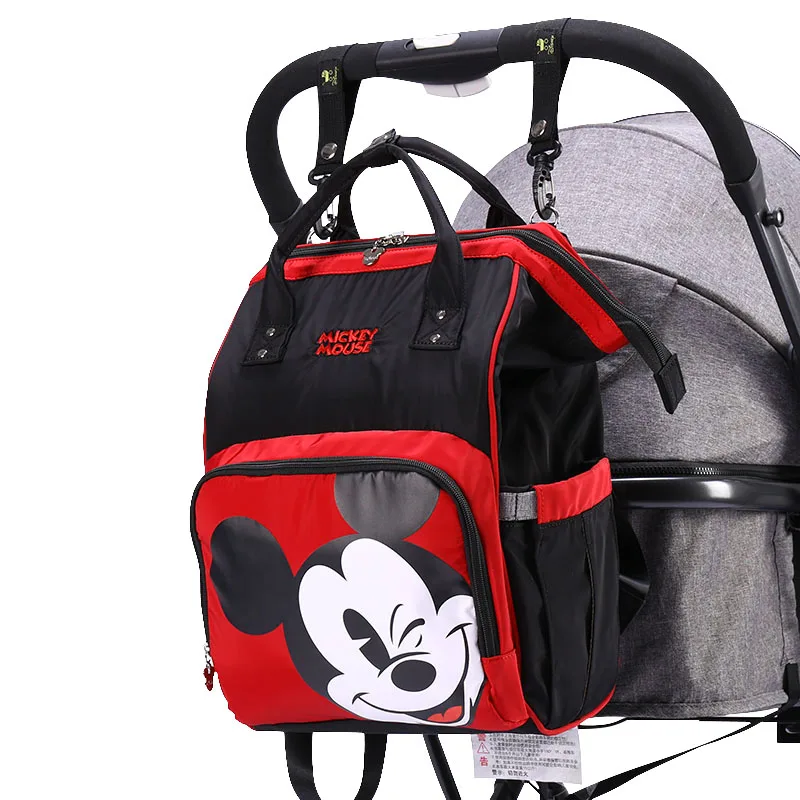 

Disney Diaper Bag Backpack USB Bottle Insulation Bags Mickey Baby Mummy Handbag Big Capacity Travel Oxford Feeding Bagy Bags New