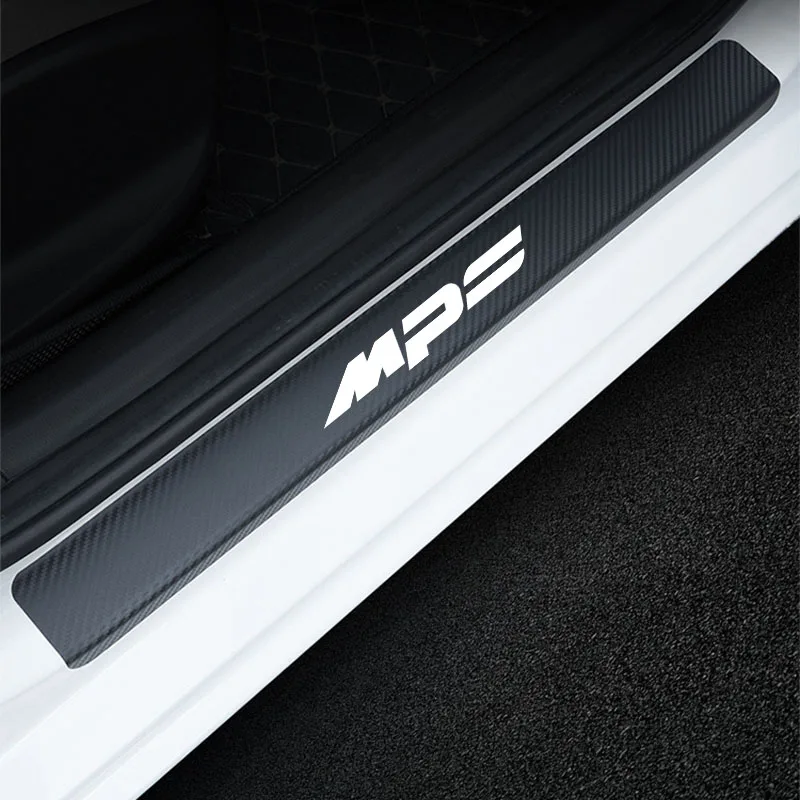

Для Mazda MPS автомобиля Стикеры s углеродного волокна порогов Добро пожаловать педаль протектор Порог машины Стикеры авто аксессуары 4 шт.