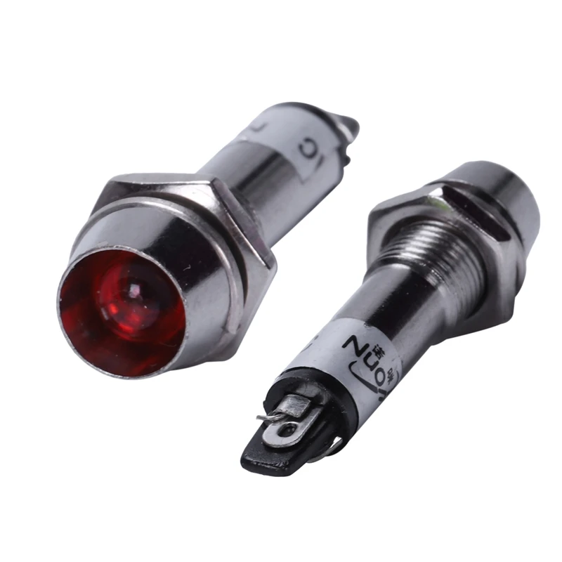 220 В переменного тока красный металлический светодиодный светильник сигнальный