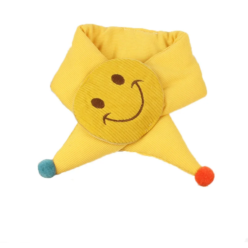 

2020 Children's Scarf Autumn and Winter Korean Cute Knitted Quilted Boys and Girls Warm Kids Windproof Baby Bib