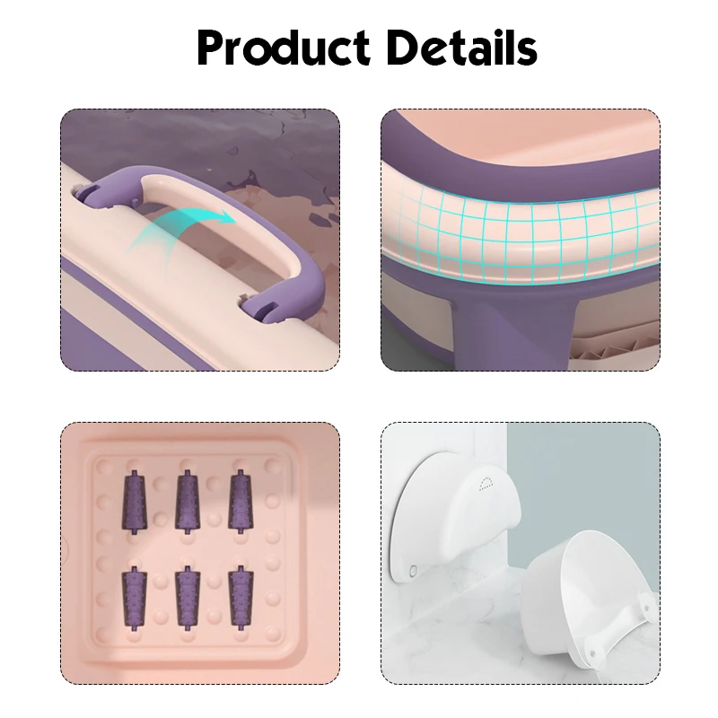 

102cm High Folding Bath Tub Folding Bath Barrel Adult Bath Barrel Child Bath Tub Baby Bath Tub can Sit and Lie Children's Tub