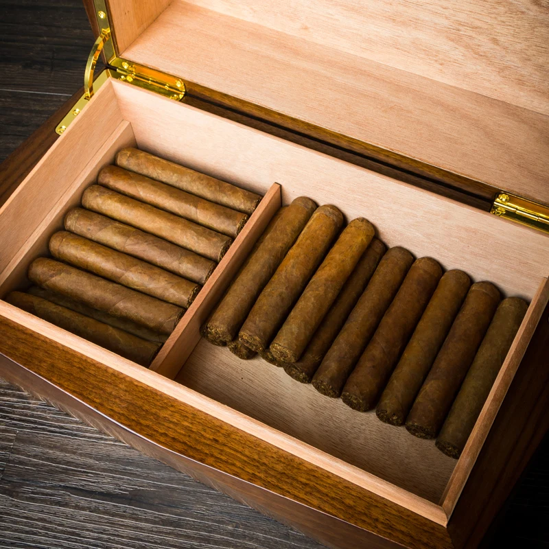 Деревянный шкаф для сигар коробка монтесто-Кристо дома подходит 60 роскошная с