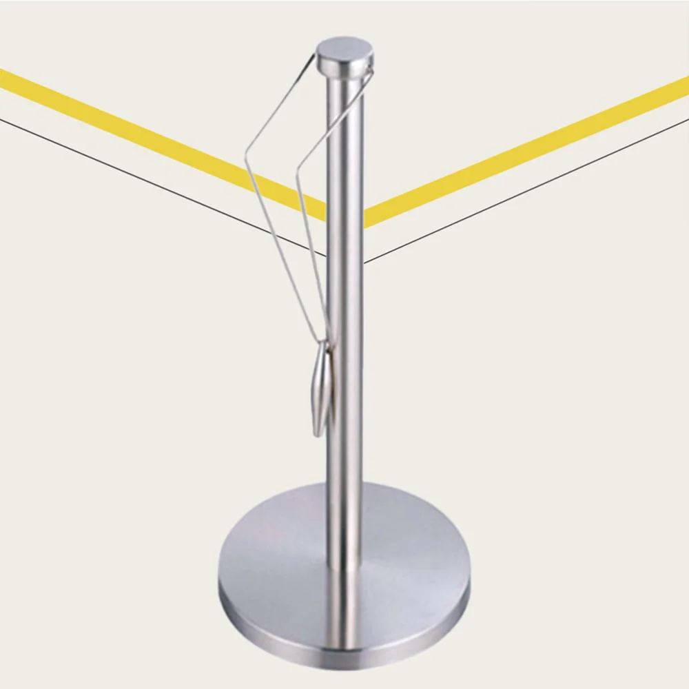 

Multifunction Standing Paper Holder Stainless Steel Kitchen Tissue Holder Countertop Anti-Slip Simply Tear Roll Contemporary Pap