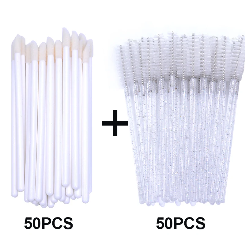 100 шт. одноразовые Микро Кисти для губ палочки туши ресниц 2 в 1 распродажа