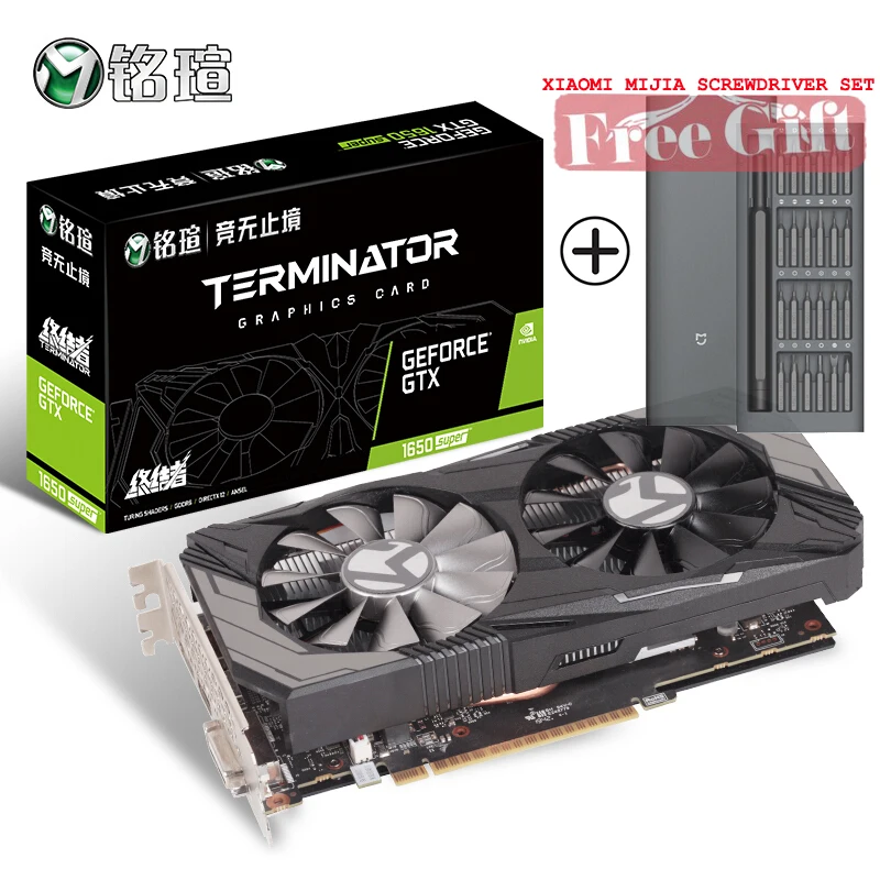 

Игровая видеокарта MAXSUN GeForce GTX 1650 SUPER Terminator 4G GDDR6 1530-1725 МГц 128Bit