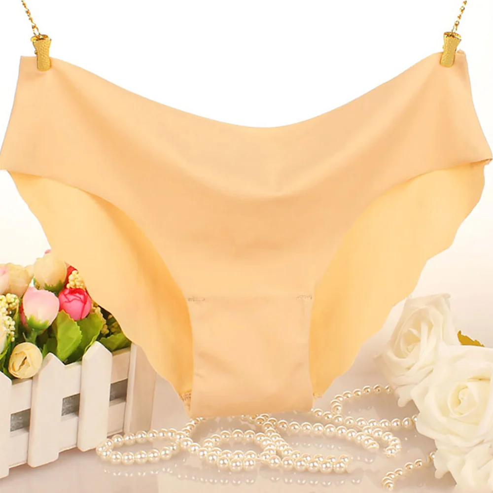 4 шт./партия высококачественные женские бесшовные трусики однотонные