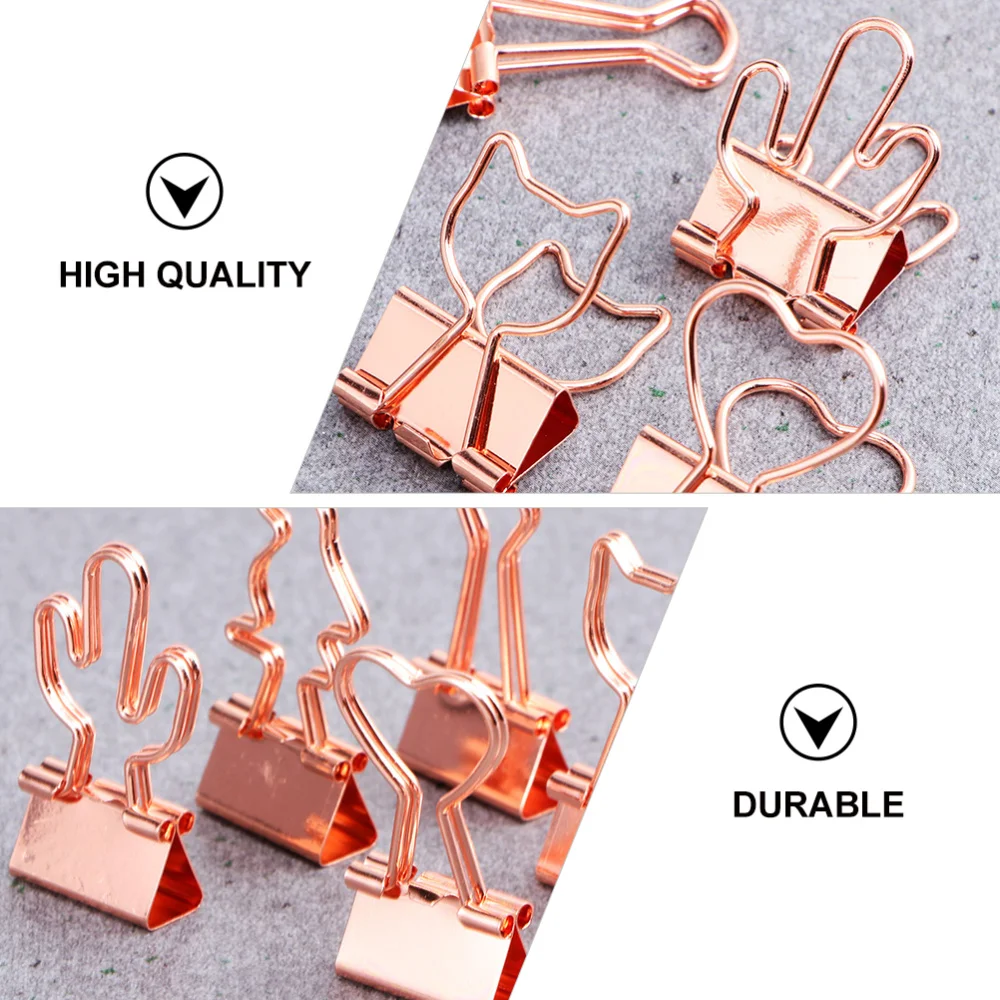 

20Pcs Metal Binder Clips Chic File Clips Office School Binder Clamps )