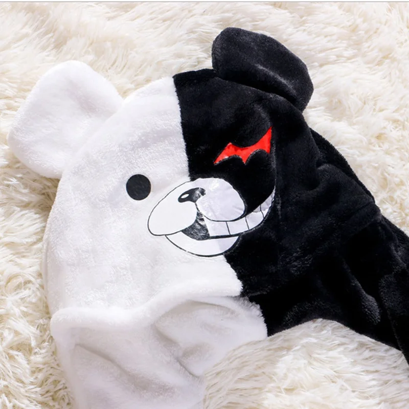 

2020 Bunny Hat Beanie Anime Danganronpa Monokuma Plush Rabbit Hats Novelty Caps Warm Scarf Gloves Earflap Cap for Women Girls