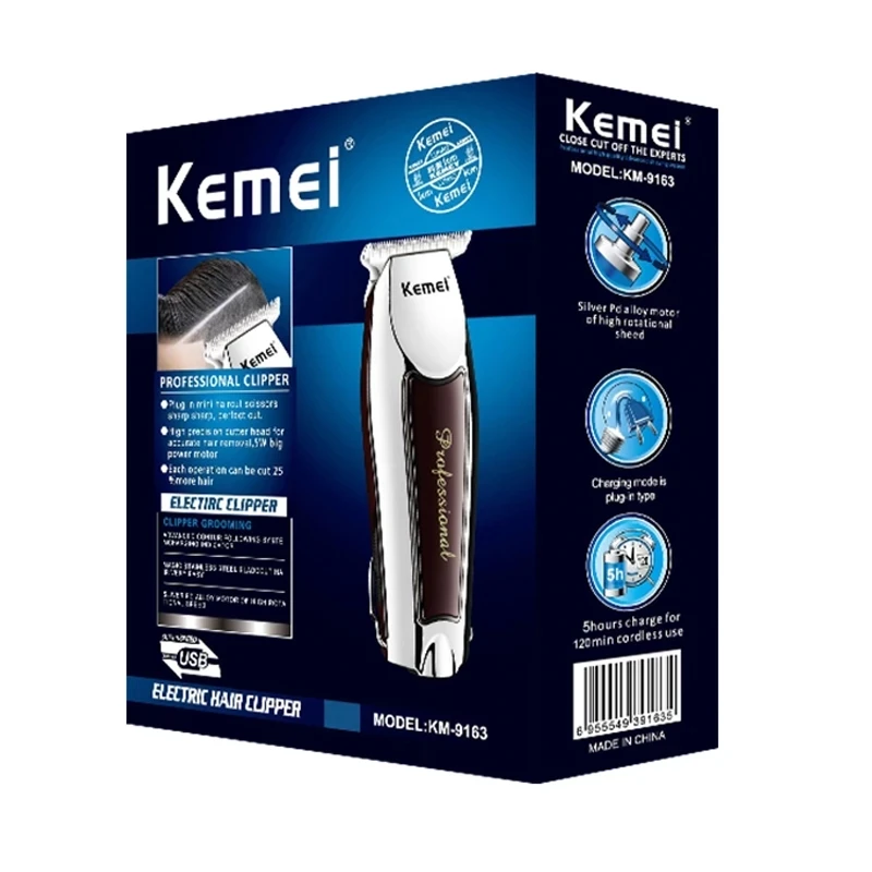 

KM-9163 машинка для стрижки волос Электрический триммер для бороды для мужчин волосы машинка для укладки волос, машинка для стрижки волос Брит...