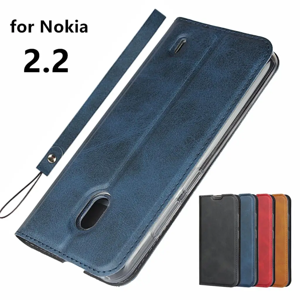 Премиальный кожаный чехол раскладушка для Nokia 2 ультратонкий откидной Чехол