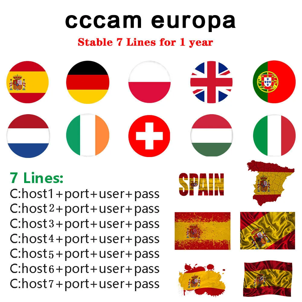 

Europe Spain 2021 the Stable for Satellite Receiver Support DVB-S2