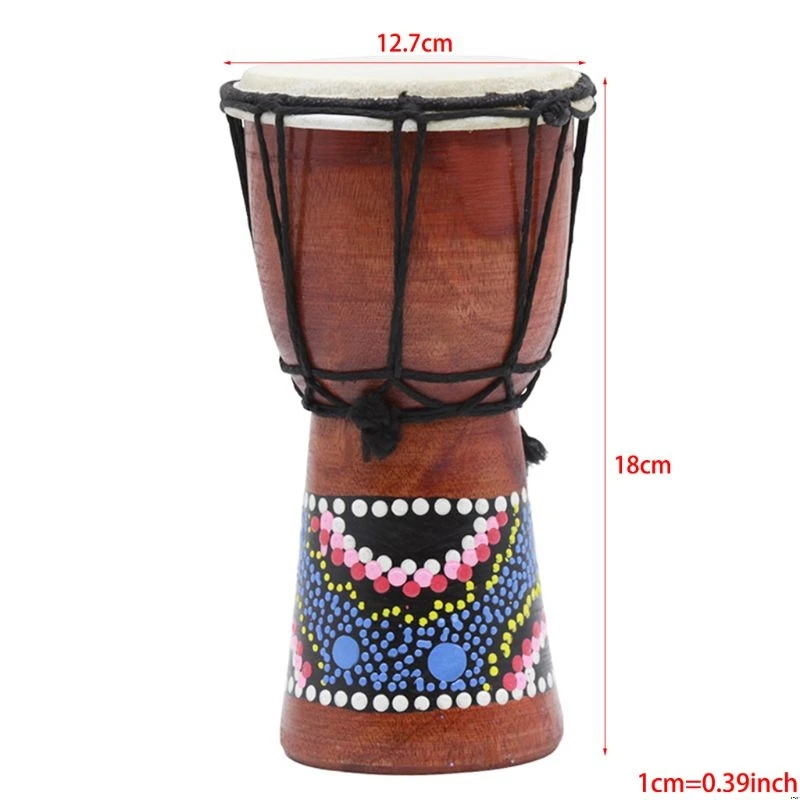 A(4 inch) 18 см/30 см Профессиональный Африканский Djembe барабан Bongo деревянный хороший звук музыкальный инструмент - Цвет: A(4 inch)