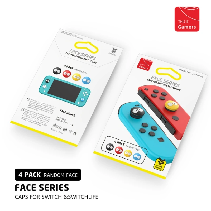 

Smiley Thumb Stick Grip Cap Joystick Cover For Nintend Switch Lite NS 32CA