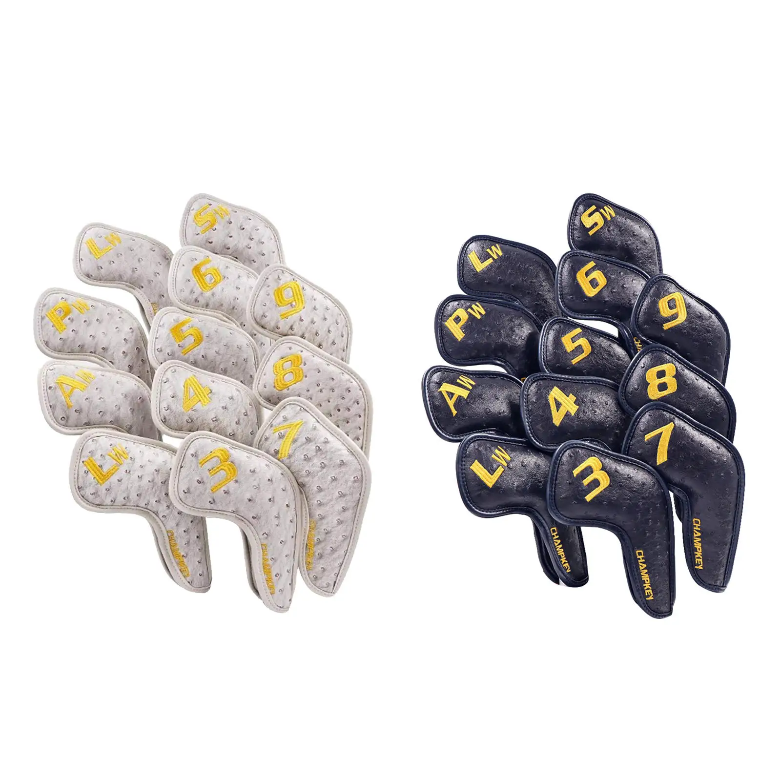 

12 шт./упак., металлическая накладка на голову для клюшек, для гольфа, для мужчин и женщин