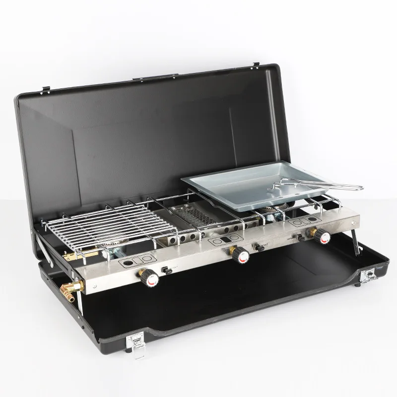 

Portable Folding Grill Outdoor Camping Family Picnic Barbecue Stove Gas Stove Supplies