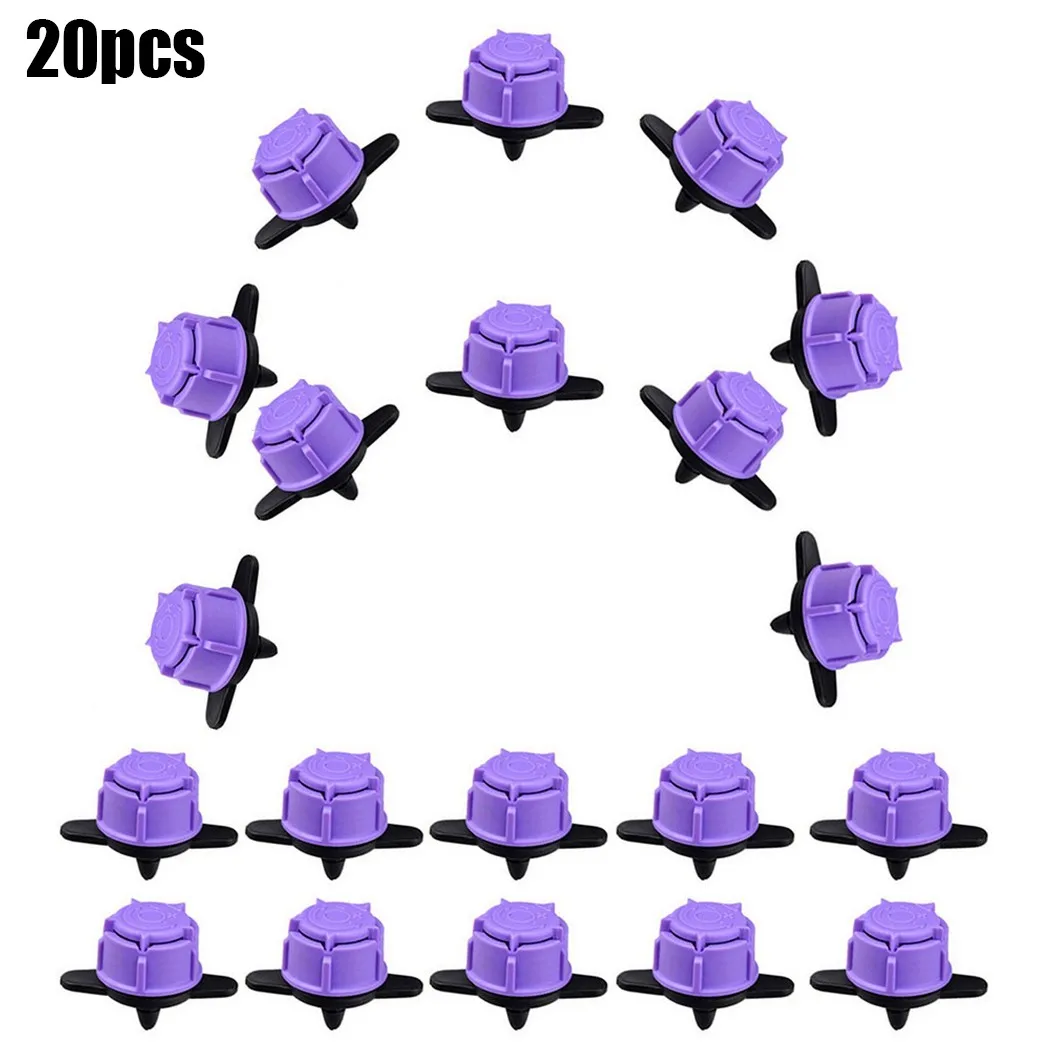 

Garden Irrigation Connector Dripper Plant Flower Watering Plastic Purple