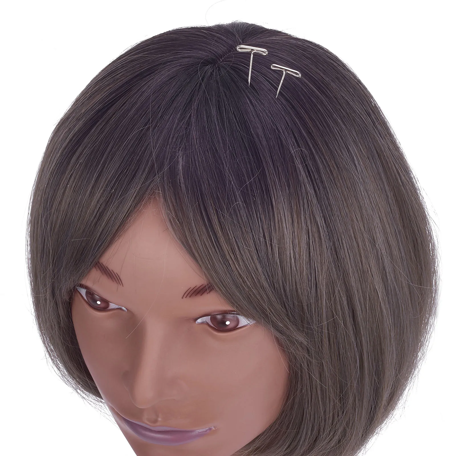 

20'' African Mannequin Head for Wig Making Hat Display Cosmetology Manikin Training Head for Makeup Practice with Wig Head Stand