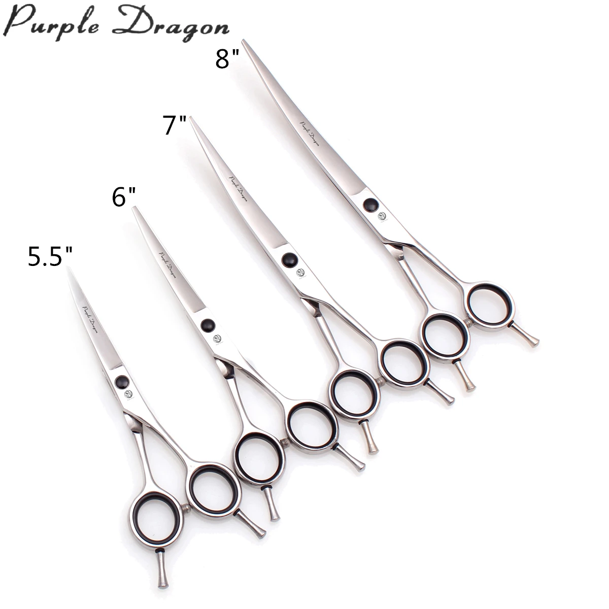 Изогнутые ножницы из нержавеющей стали Purple Dragon 5 дюйма 6 дюймов 7 8 японские