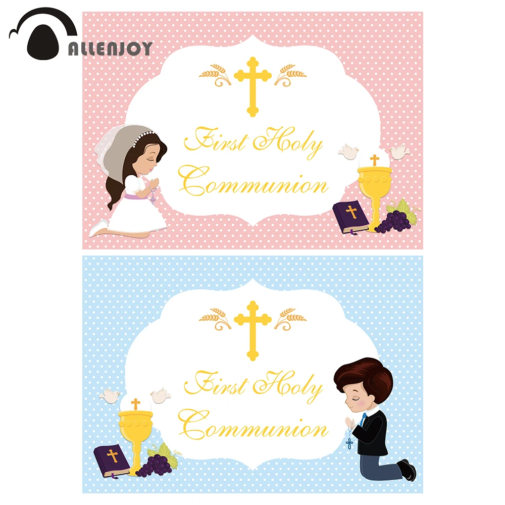 Allenjoy фото фон для Первого Святого Причастия украшения вечерние Фотофон