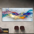 Настенная абстрактная картина Wangart с изображением красивого облака, Настенная картина для гостиной, холст, Современный художественный постер и принт