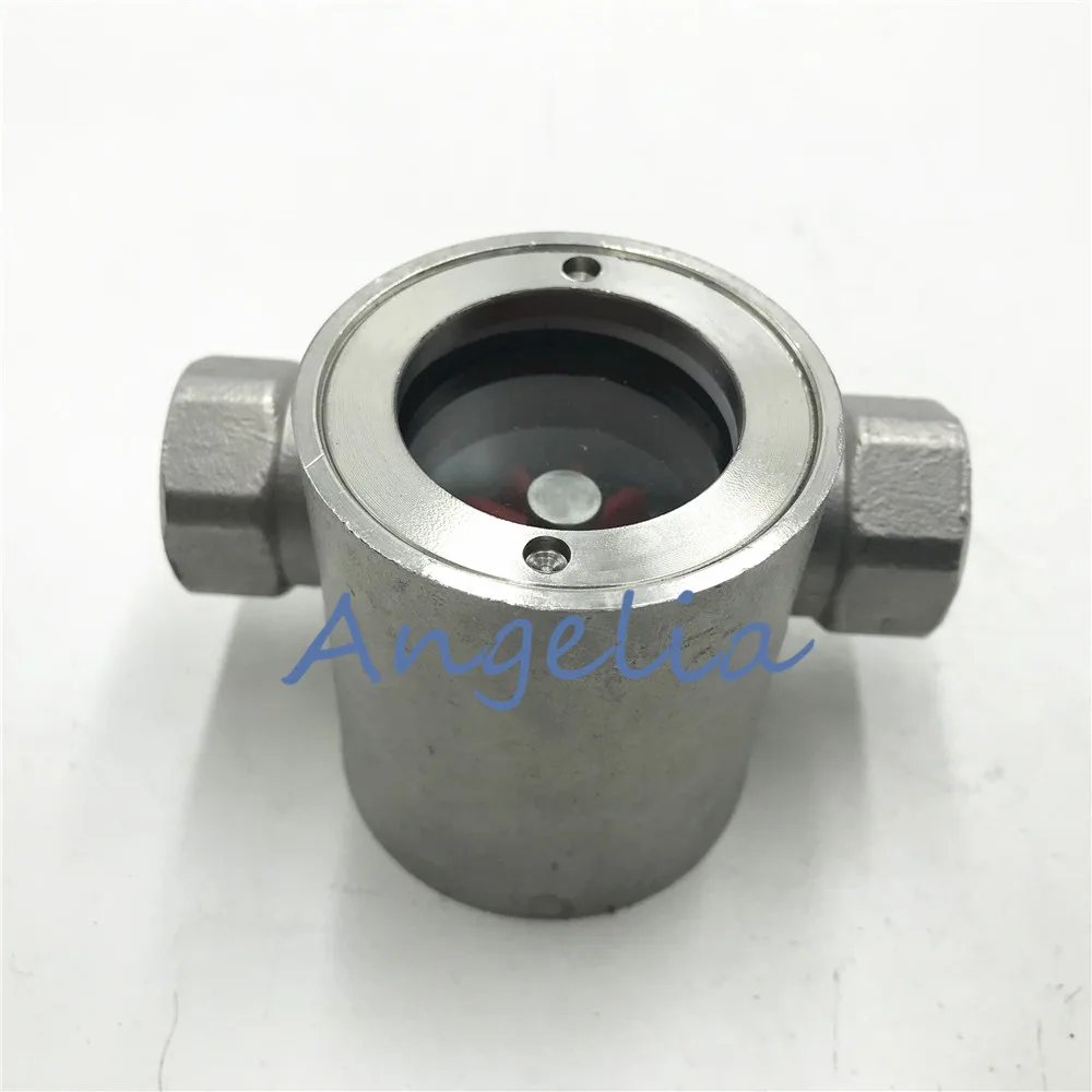 1-1/4 &quot 1-1/2&quot 2 &quotBSP Нержавеющая сталь 304 индикатор потока воды с пластиковым