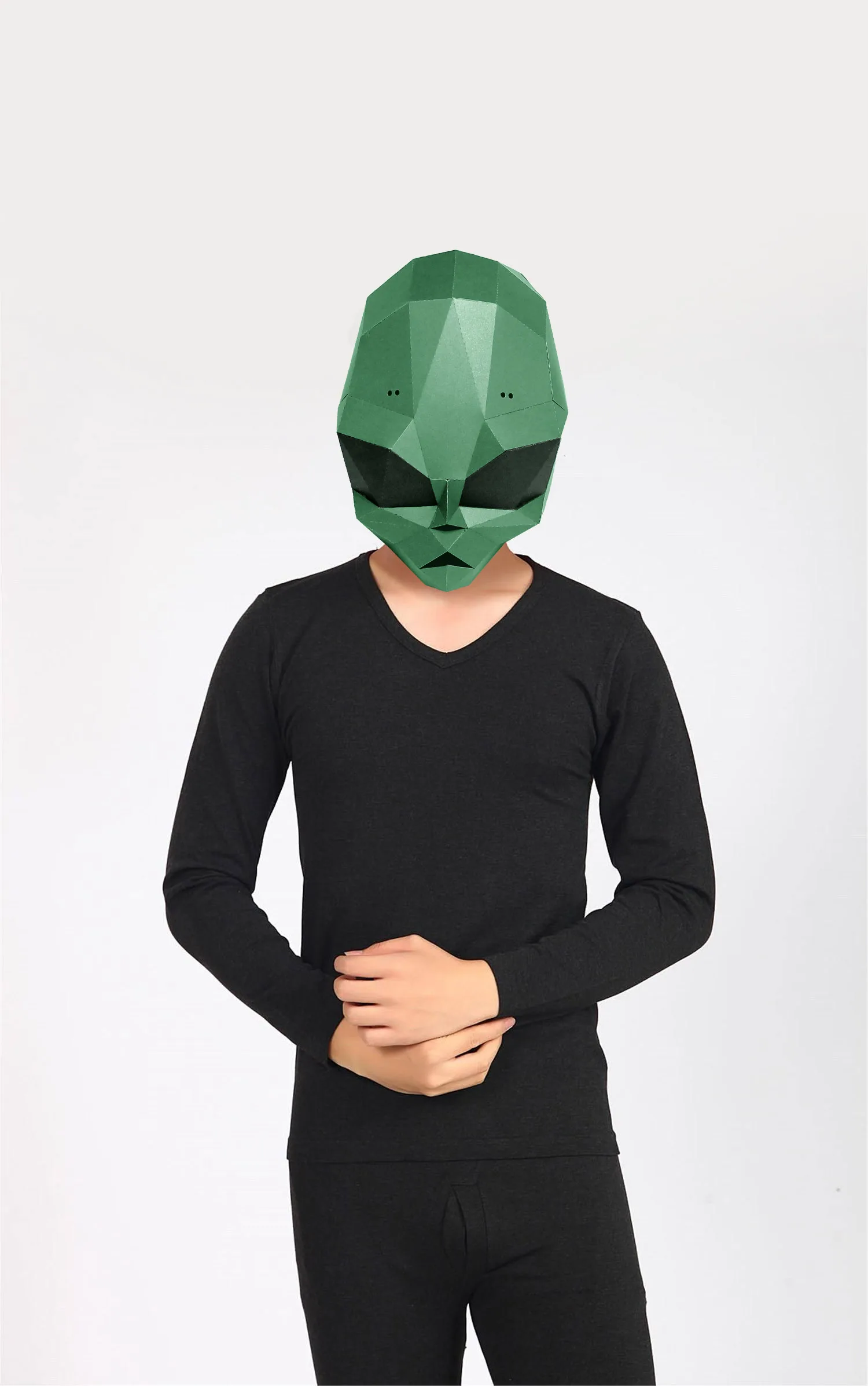 Бумажная маска 3d ET Alien костюм Косплей DIY Бумага Ремесло Маска модели Рождество Хэллоуин выпускной вечер вечерние подарки