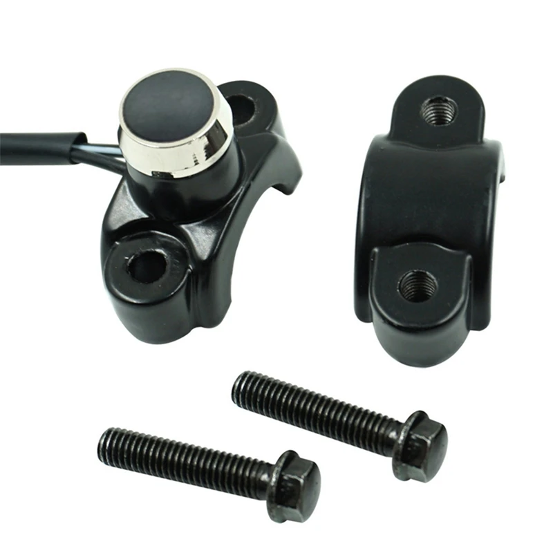 

2021 New 1pc 7/8"Aluminum Motorcycle Horn Switch Momentary Button Power Self-reset Switch Explosion Light Handlebar Switch