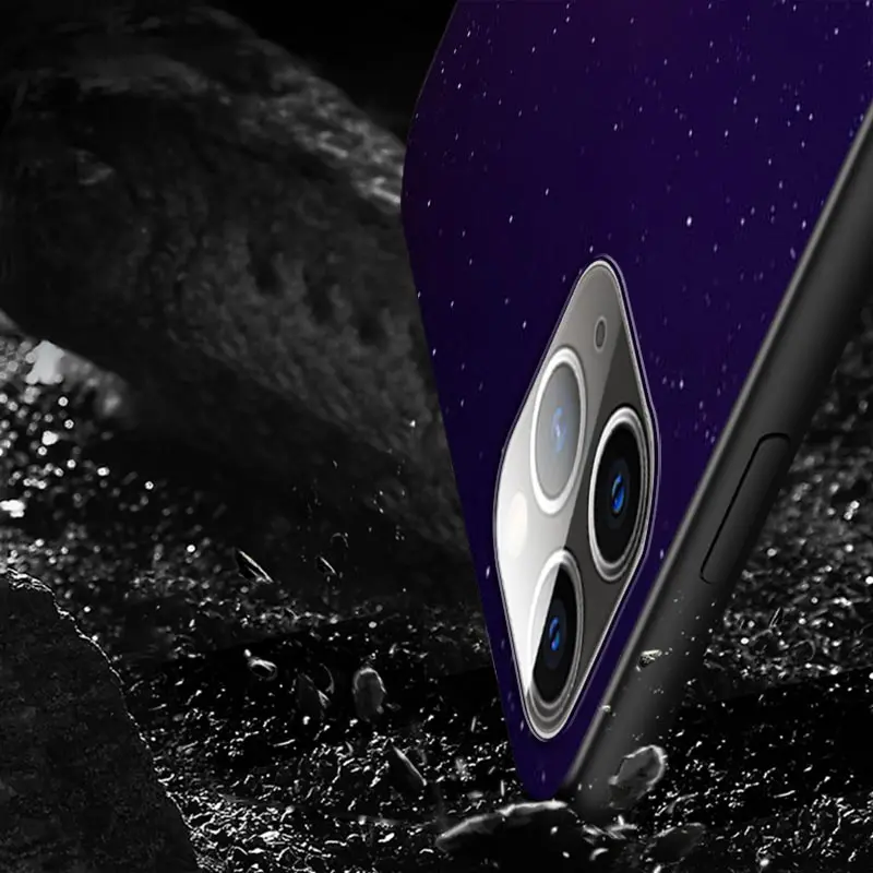 

Cute Anime Stars For Apple iPhone 12 11 Pro Max mini XS Max XR X 8 7 6 6S Plus 5S SE 2020 Soft Black Phone Case