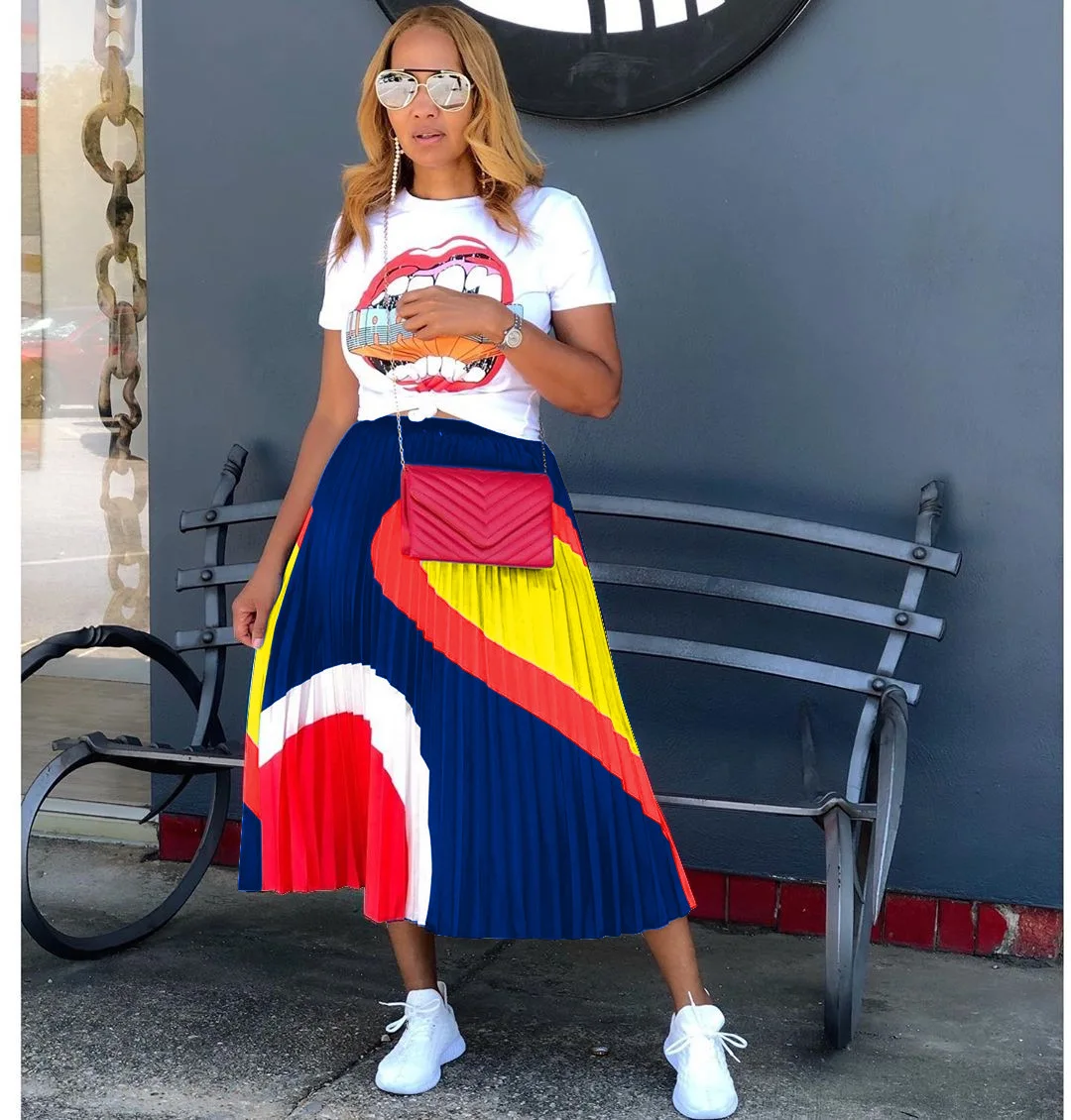 Женские комплекты из 2 предметов новинка 2020 женская футболка с принтом и