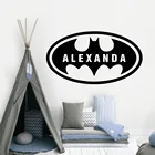 Мультяшные наклейки на стены с именем на заказ, художественная роспись, плакат сделай сам для детской комнаты, Настенная роспись, виниловые наклейки для спальни