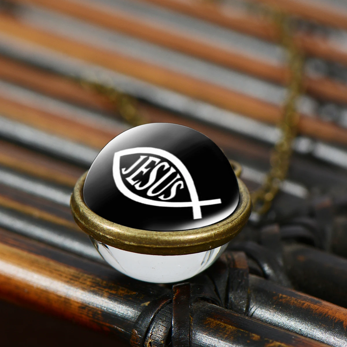 Винтажное ожерелье SONGDA с двухсторонним стеклянным шариком и надписью Я люблю