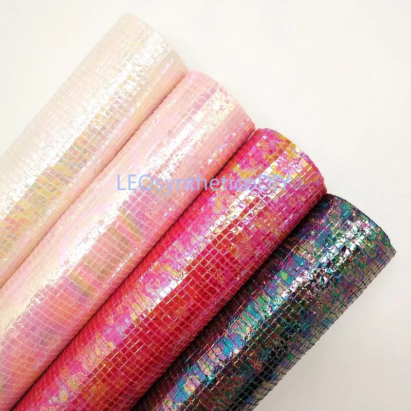 Радужная ткань из искусственной кожи 21x29 см кожаные листы синтетической для