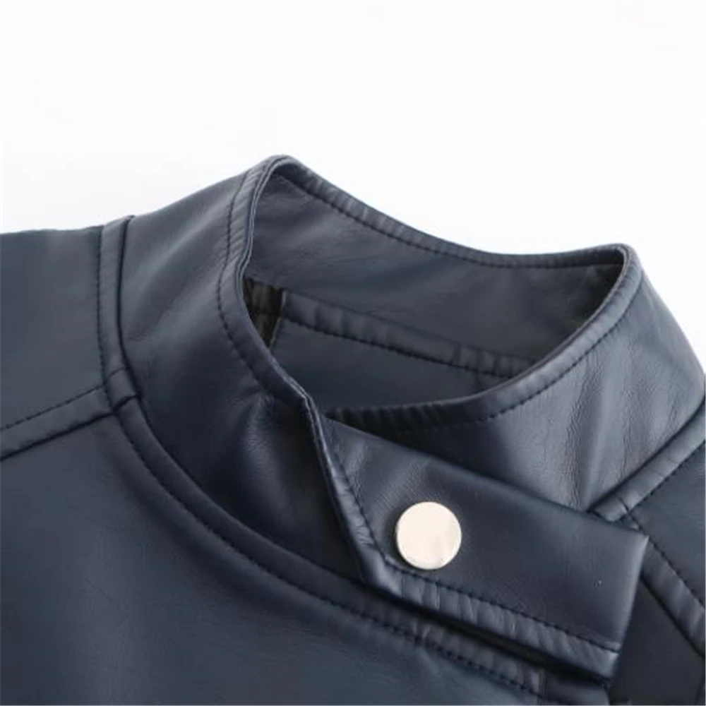 Women Autumn Pu Outerwear Faux Soft Leather Motorcycle Zipper Jacket Coat Female Turndown Collar Slim Biker Coats Streetwear 3XL