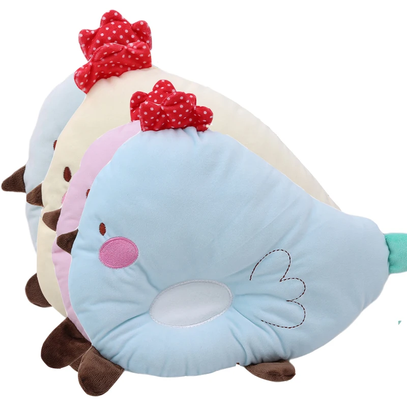 

Baby Newborn Pillows Lovely Animal Pattern Baby Shape Pillow Anti-rollover Baby Headrest Chick Styling Pillow Pad