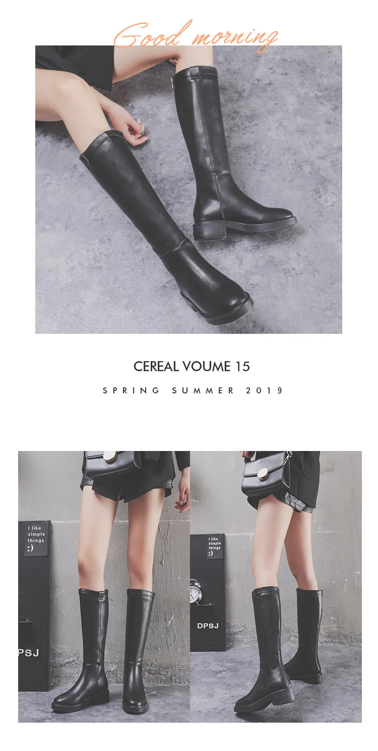 Новая женская обувь на толстой подошве; сезон осень-зима сапоги до колена для верховой езды женские сапоги зимние сапоги женские кашемировые сапоги; CC21